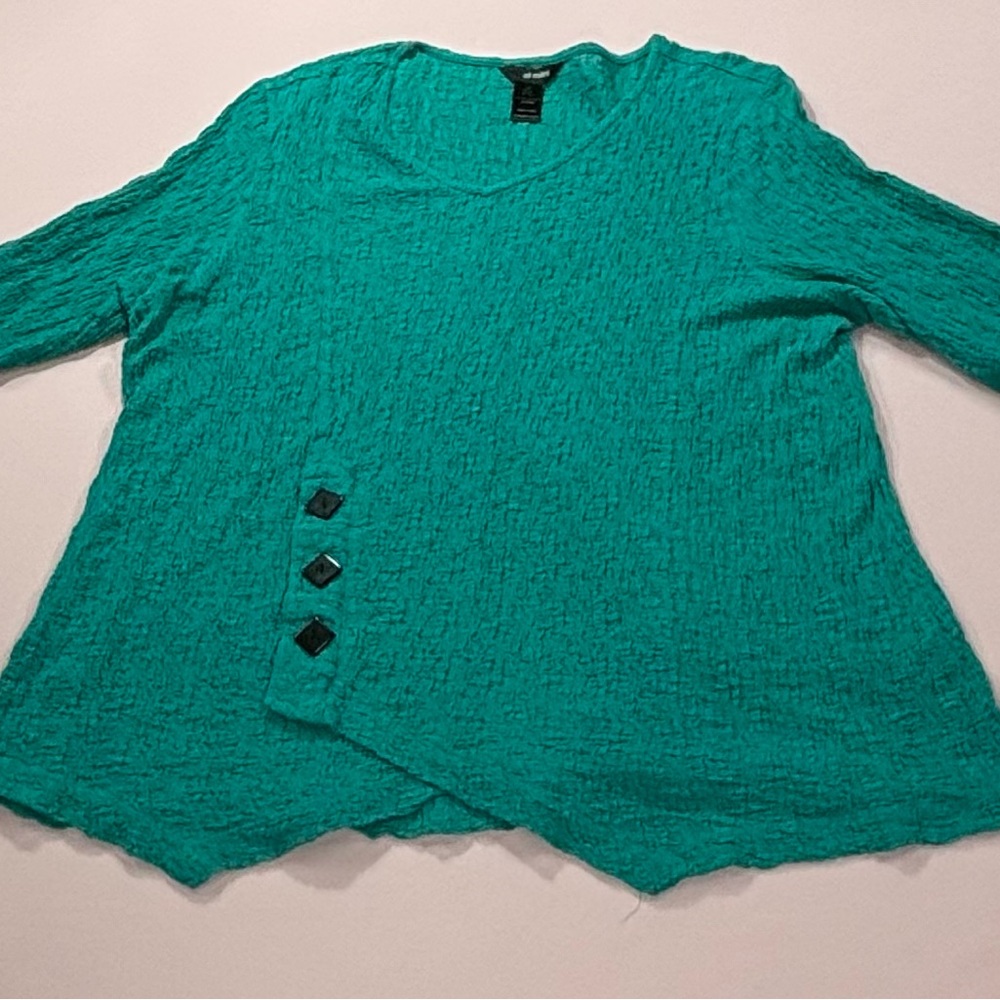 Ali Miles Scooped Neck Green Blue Tunic. Size 2X. NWOT. Great Condition.